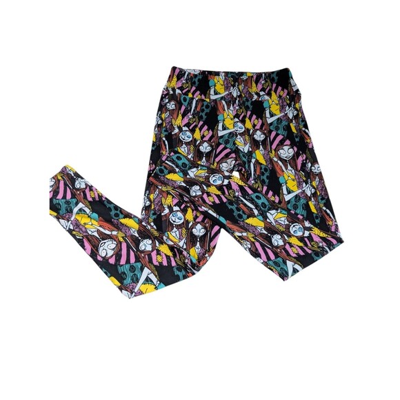 Lularoe Missing Tag Fits Like 2-10 Leggings Disney Sally Patchwork NBC - Picture 6 of 10